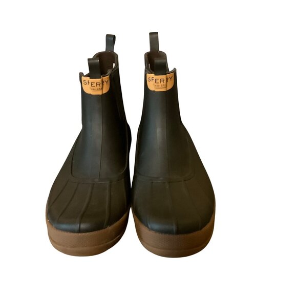 Sperry Mens Waterproof Rubber Chelsea Boots Brown Size 9M Durable outdoor rain - Picture 9 of 13